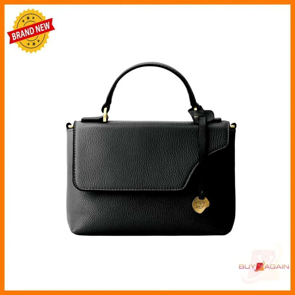Leather Mini Satchel Clutch with RFID, Removable Strap, Multiple Carry Options